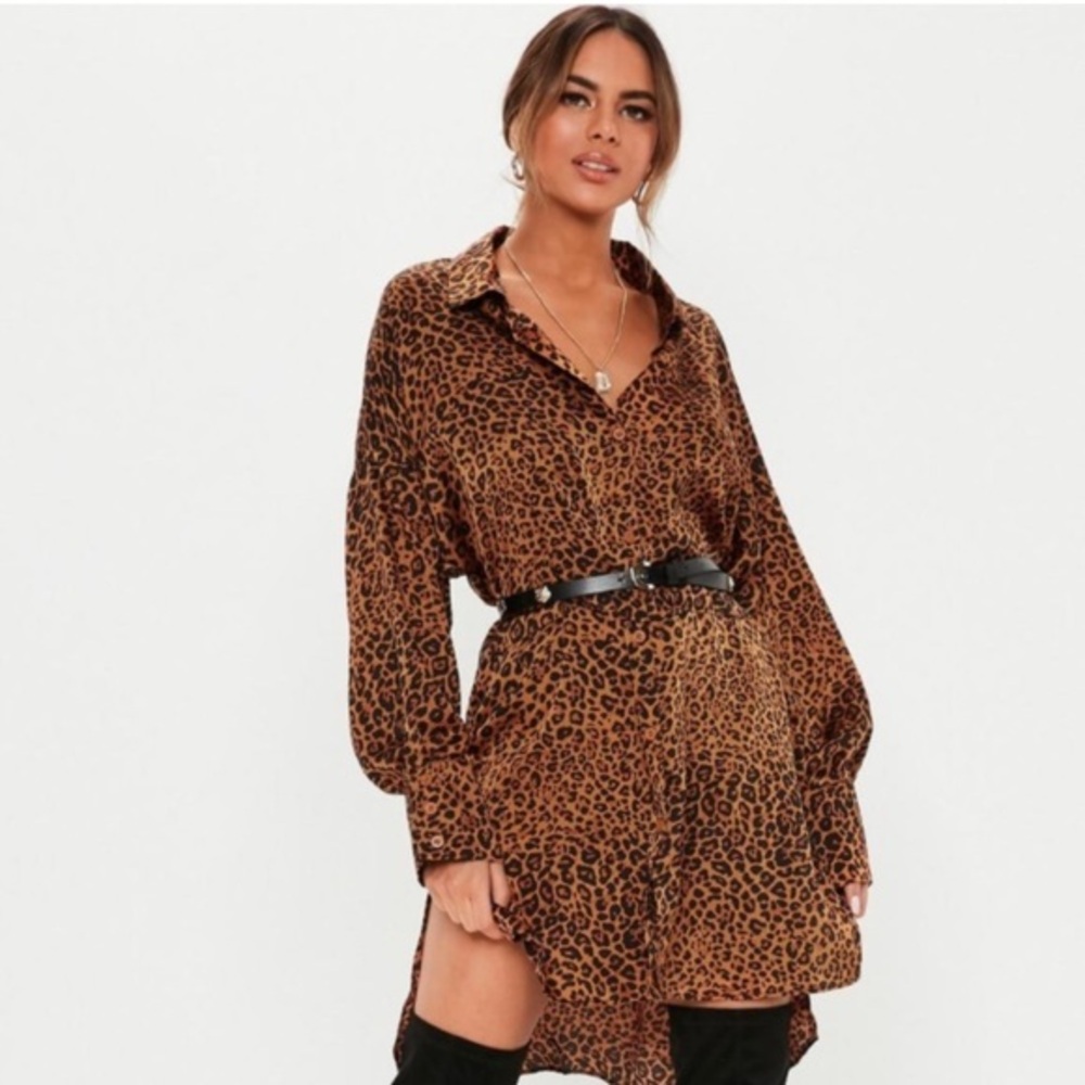 Missguided Oversized Rust Shirt Size 6
